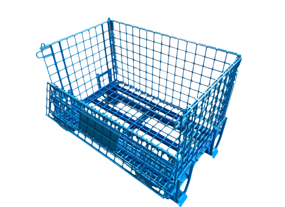 青色の折りたたみ式メッシュパレット