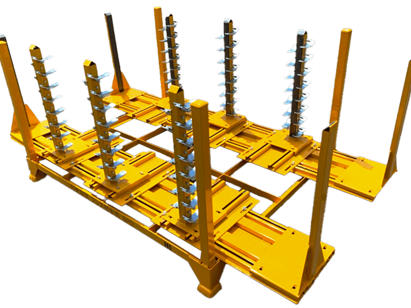 多品種の部品に対応できる大型の金属製治具