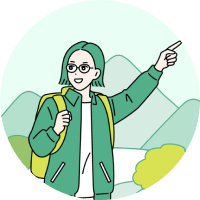 行動力と発想力を持つ運動家タイプを表した人物イラスト